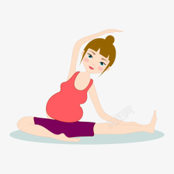 孕妇瑜伽素材