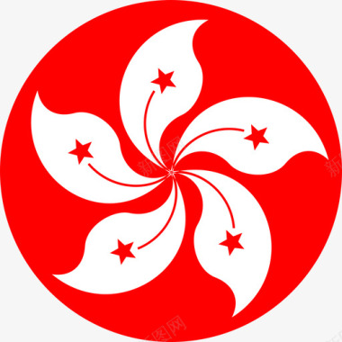 中国情人节香港区旗图标