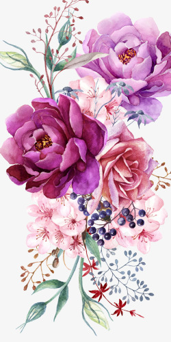 紫色牡丹花卉花束CasetifyiPhone鲜花时素材