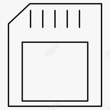 sd卡存储卡存储设备图标