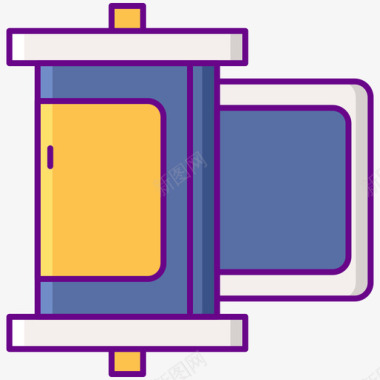 胶卷模板下载摄影机胶卷私家侦探3线性颜色图标