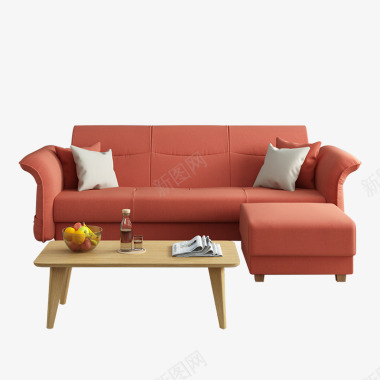 a家家具简约现代布艺沙发组合客厅转角沙发床两用储物图标
