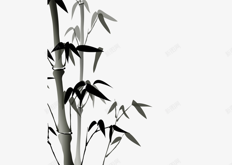 竹子竹水墨画中国风中png免抠素材_88icon https://88icon.com 竹子 水墨画 中国 风中