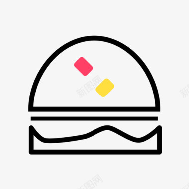 汉堡快餐汉堡图标