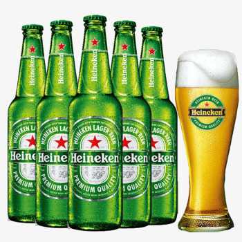 heineken送专用啤酒杯喜力啤酒Heineken荷兰原装进口啤图标