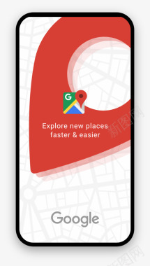 谷歌地图重新设计UI设计作品app界面主界面首页资图标