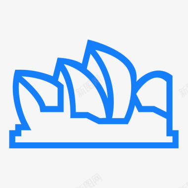 国外旅游旅游建筑名胜古迹tourism悉尼歌剧图标