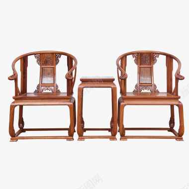 苏汀小镇红木家具缅甸花梨木中式实木圈椅太师椅客厅皇图标