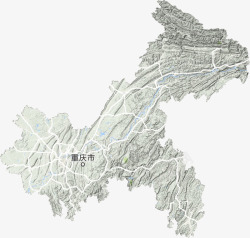 重庆市地形地图重庆市谷歌地形地图素材