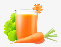 平视果汁蔬菜胡萝卜汁素材