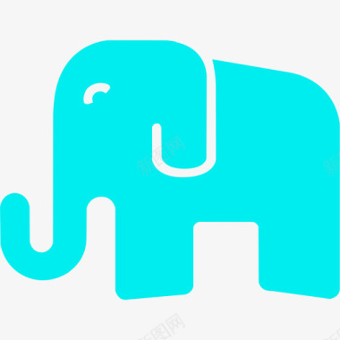 素描大象大象图标