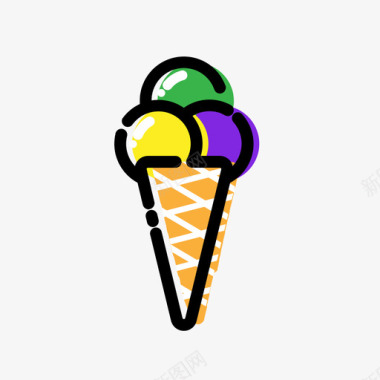 冰淇淋矢量图冰淇淋图标
