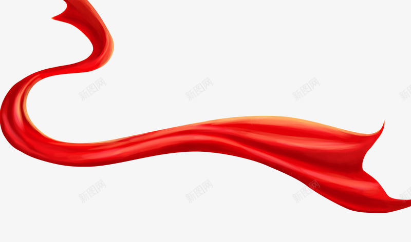 红丝绸png免抠素材_88icon https://88icon.com 丝绸
