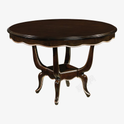 2米美式轻奢实木餐桌椅组合12米欧式圆形圆餐桌家用饭桌高清图片