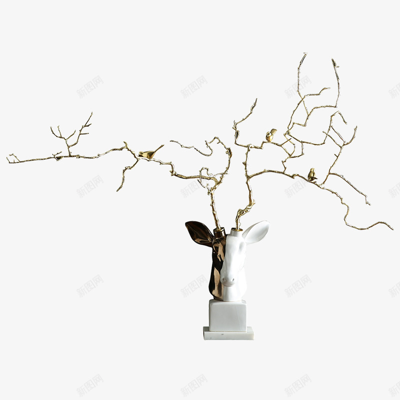 客厅招财玄关创意小鸟枝麋鹿头摆件png免抠素材_88icon https://88icon.com 客厅 招财 玄关 创意 小鸟 麋鹿 摆件