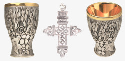 十字架杯碗宗教圣杯历史金杯基督教维拉教堂神精神文化素材
