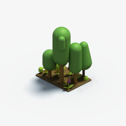 C4D树木与植物3D立体模型素材