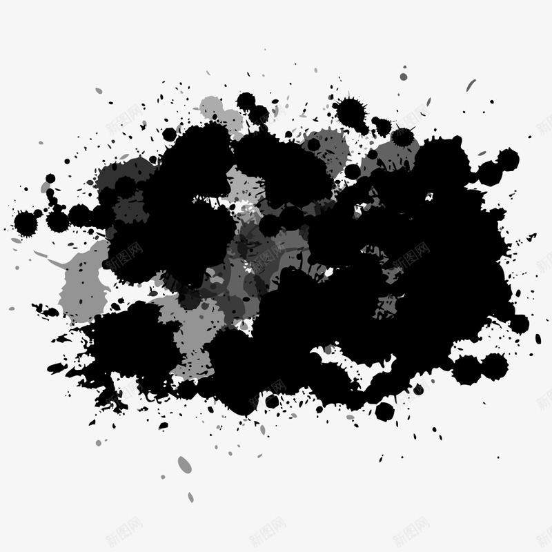 喷溅墨水墨汁墨迹晕染水墨滴溅笔触png免抠素材_88icon https://88icon.com 滴溅  喷溅  墨水  墨汁  墨迹  晕染  水墨 滴墨 点墨 传统 效果  笔触
