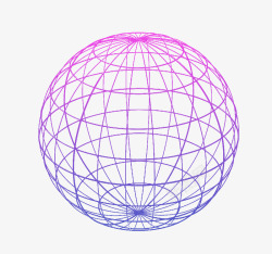 球形科技点线网格装饰图案素材