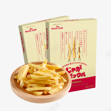 红色彩盒北海道薯条三兄弟180g2盒卡乐比日本进口网红膨化图标