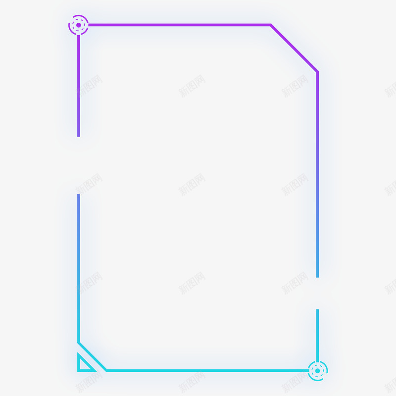 科技酷炫竞技边框png免抠素材_88icon https://88icon.com 科技 酷炫 竞技 边框