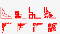 中国传统花纹边框合集三素材
