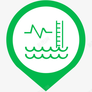 声波超声波水位图标