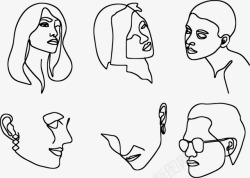 Pixabay上的免费单线技术妇女男子附件面孔人快素材