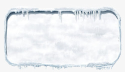 冰雪展示框冰雪对话框冰雪素材