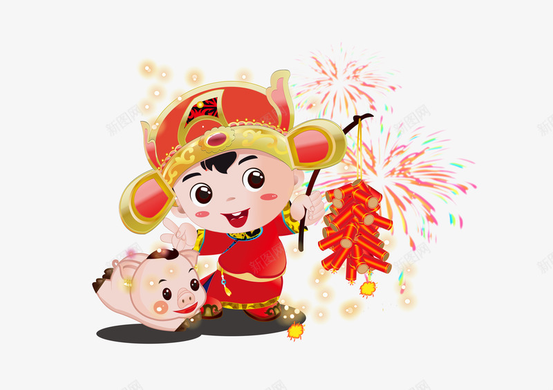 新年喜庆插画猪2画板1png免抠素材_88icon https://88icon.com 新年 喜庆 插画 画板