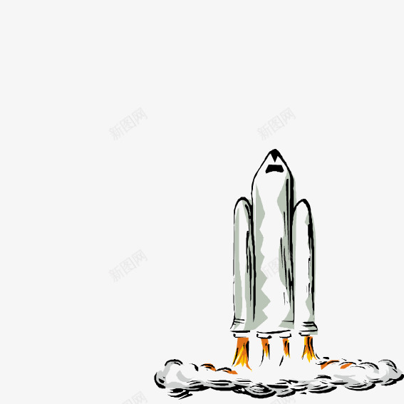 升空的火箭png免抠素材_88icon https://88icon.com 升空 空的 火箭