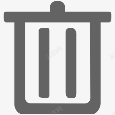 圆润icon垃圾桶01图标