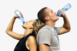 喝水的人健康素材