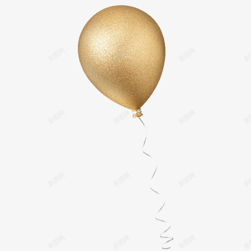 金色创意圆形气球漂浮png免抠素材_88icon https://88icon.com 金色 气球 白色 拉绳 创意 圆弧 圆形 球元素  漂浮
