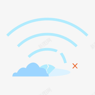 WiFi无线连接WiFi出错图标