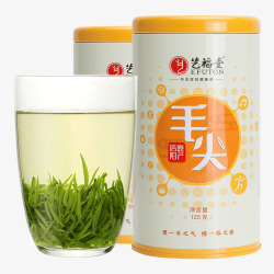 春艺艺福堂茶叶2020新茶信阳原产毛尖明前特级正宗春绿高清图片