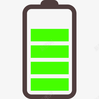 手机电池电量电量四格图标