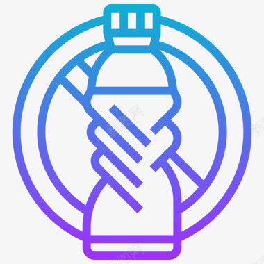 塑料尺子无塑料瓶塑料污染11梯度图标