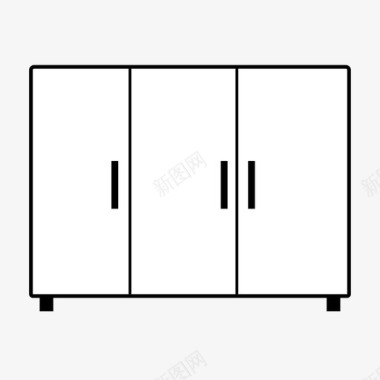 简约家具详情页衣柜图标