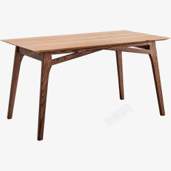 优梵艺术尼尔森北欧全实木餐桌椅组合一桌四椅餐厅饭桌素材