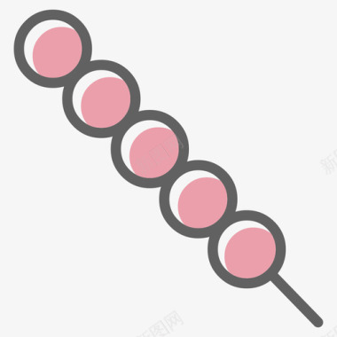 循环标志美食冰糖葫芦图标