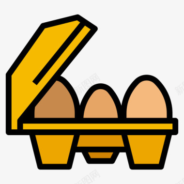 鸡蛋鸡蛋面包店150原色图标