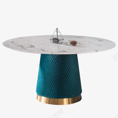 港式轻奢大理石餐桌圆形后现代简约餐桌椅组合小户型北图标