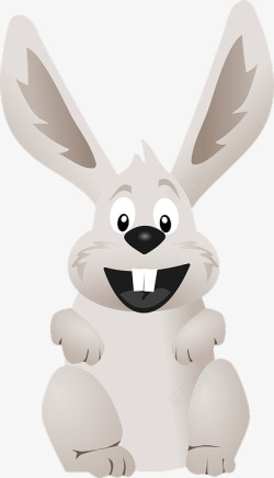 拟人化的动物兔子卡通复活节乐趣搞笑兔素材
