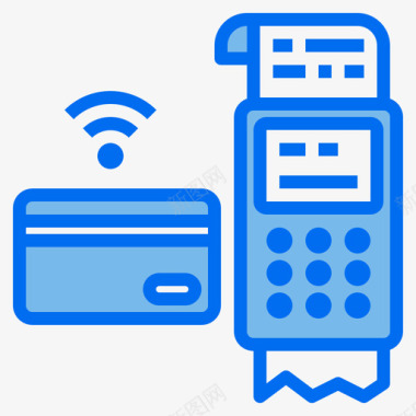 信用卡信用卡金融184蓝色图标