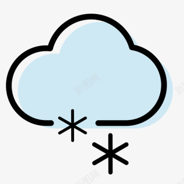 大雪节气图片天气icon大雪图标