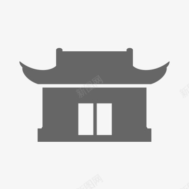 破旧的寺庙temple图标