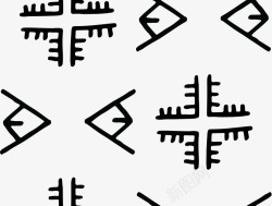 摩洛哥柏柏尔人文化图案AI矢量无缝纹理8素材