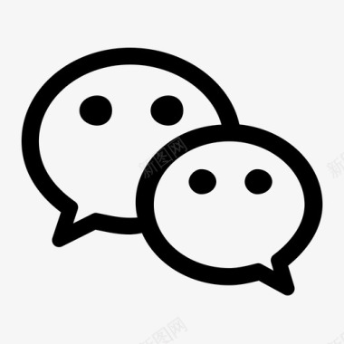 微信qq微信图标