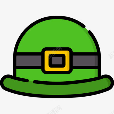 帽子帽子爱尔兰23线性颜色图标